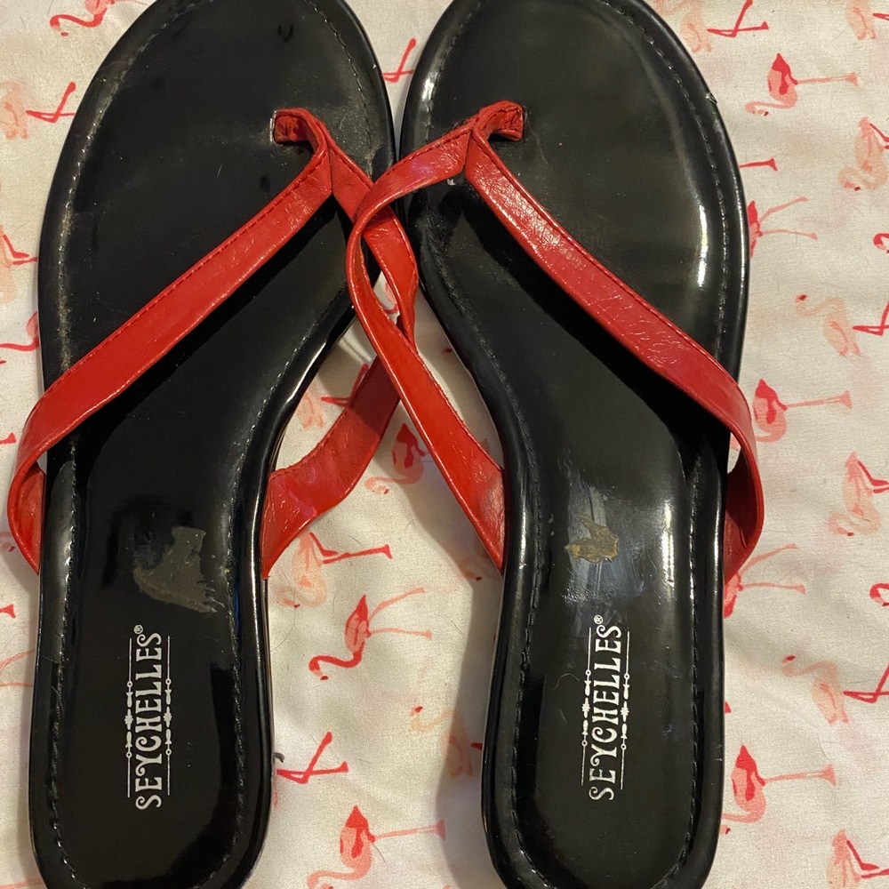 Super cute red sandals